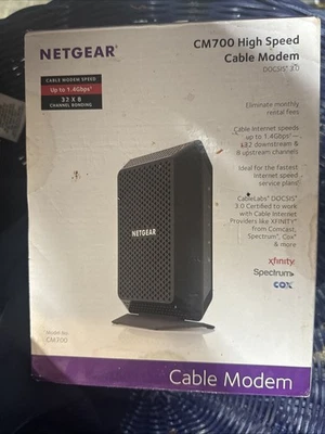 NETGEAR CM700-1AZNAS DOCSIS 3.0 Cable Modem 32x8 1.4Gbps - Image 1 of 4
