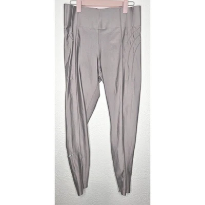 Nike Womens City Ready Leggings Medium Silver Coated Stretch High Rise Active Foto 1 de 4