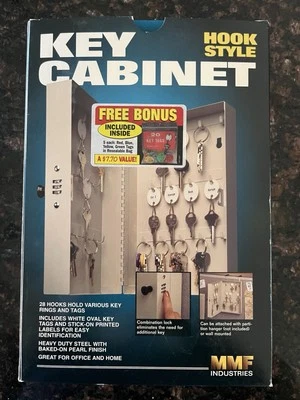 Key Cabinet – Wall Mount, Holds 28 Keys, Steel, Combination Lock - Made un USA - Image 1 of 4