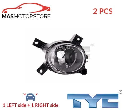 FOG LIGHT LAMP PAIR TYC 19-0433-01-9 2PCS FOR AUDI A4,A3,B7,8P1,8PA,8P7 - Image 1 of 4