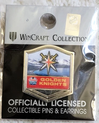 NEW 2021 Outdoors at Lake Tahoe Vegas Golden Knights NHL Lapel Pin - Image 1 of 3