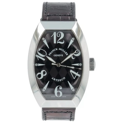 Franck Muller Artdeco Steel Black Dial 36mm Automatic Men's Watch 11000HSC - Image 1 of 4