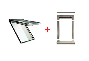 Roto R89G 094/160 H200 Dachfenster 3Comfort Holz +EDZ Rx200 Rahmen Ziegel[A_149] - Bild 1 von 1