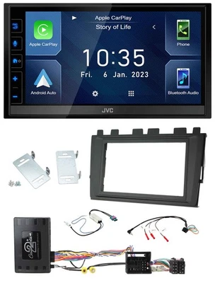 JVC DAB Bluetooth Lenkrad USB 2DIN Autoradio für VW Polo ab 2018 MIB II Infoadap - Bild 1 von 4