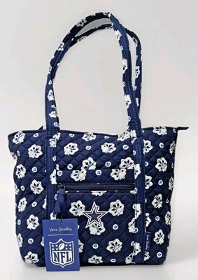 Bolso de Mano Vera Bradley NFL Dallas Cowboys en Algodón Azul/Gris Bandana Foto 1 de 4