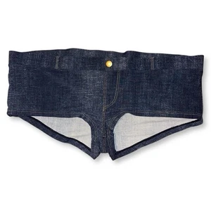 Ann Summers Low Rise Bikini Swim Bottoms Cheeky Jean Denim Y2K Style UK 14 US 10 - Picture 1 of 6