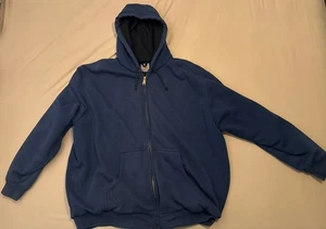 Men’s Blue Carhartt Jackie Full Zip Hoodie Read - Picture 1 of 13