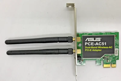ASUS PCE-AC51 Dual-Band Wireleess-AC750 433 Mbps PCI-E Adapter #GK11765 - Bild 1 von 3
