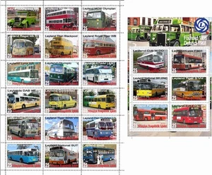 Hoja de sello + bloque Leyland Bus Company Fabricante Naxcivan edición 2019 - Imagen 1 de 1