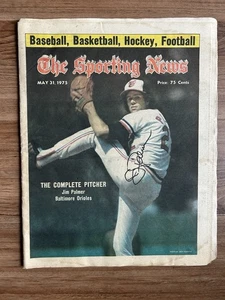 Baltimore Oriole HOF Pitcher Jim Palmer Autograph 1975 Sporting News Publication - Picture 1 of 2