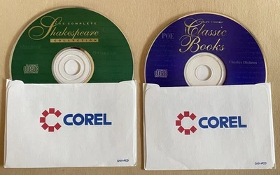 COREL SHAKESPEARE Collection CD-ROM + CLASSIC BOOKS Worlds Greatest 1995 PC Set - Image 1 of 2