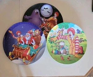 Vintage Menge 3 - 9" McDonald's Urlaub Teller Melamin, Kunststoff gebraucht - Bild 1 von 12