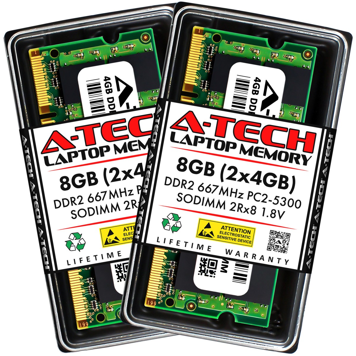 I・O DATA PC2-5300 DDR2 1G×2 箱入 PC2-5300 DDR2 667 mhz Type RAM,DDR2 667MHz SODIMM 4GB Kit