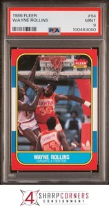 1986 FLEER #94 WAYNE TREE ROLLINS HAWKS PSA 9 - Picture 1 of 3
