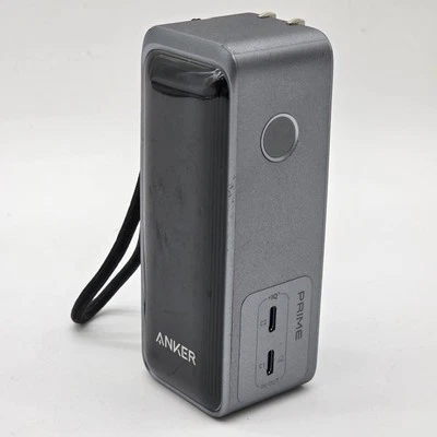 Anker 9600mAh 65W Foldable Plug Hybrid Charger A1339111-1 Black/Silver - Image 1 of 4