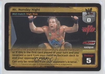 2004 WWE Raw Deal Trading Card Game Expansion 11: Divas Overload Mr Monday Night - Image 1 of 2