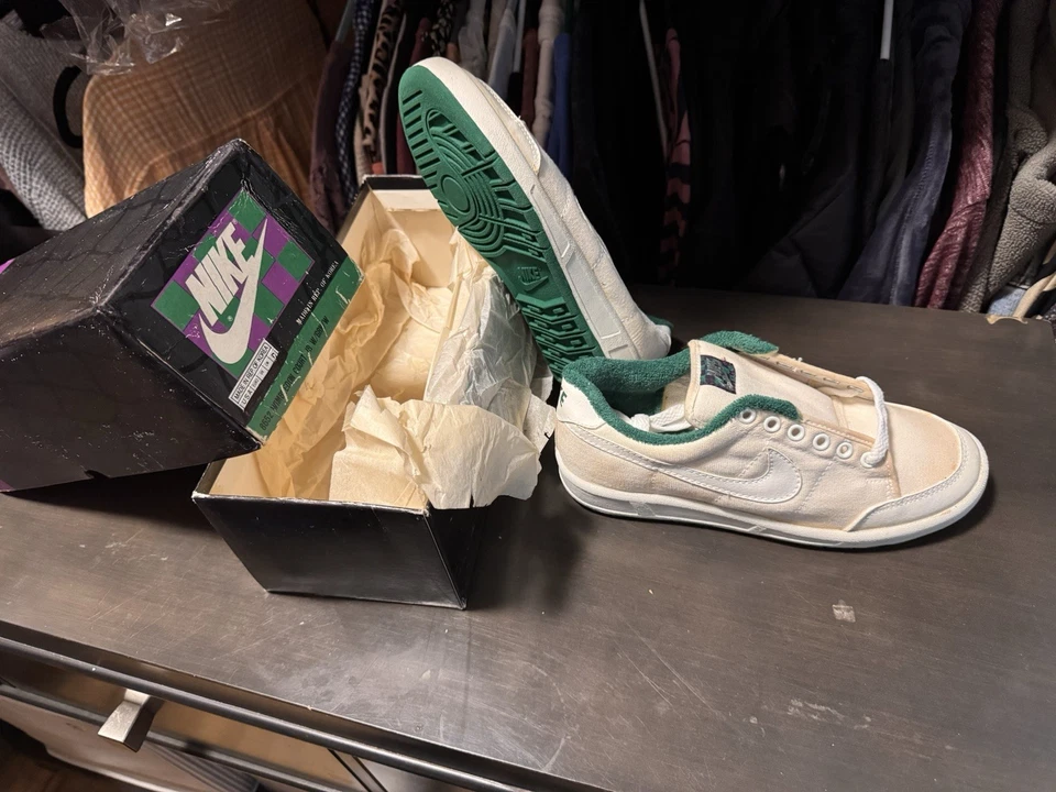 1986 Nike “ Mac Attack “ John McEnroe Wimbledon Size 4.5 Men’s ~ New w/ BOX $225 - Image 1 of 4