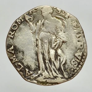 ROMA - SISTO V 1585-1590 -AG/ TESTONE - Picture 1 of 2