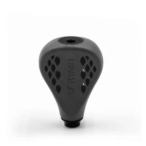 TPE Flat Reel Power Knob 35mm TPE35 Black For Shimano Nasci FC 1000-5000 - Picture 1 of 7