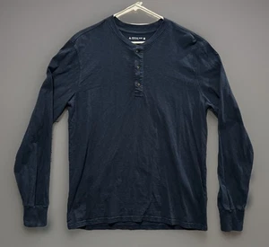Camisa Henley American Giant Para Hombres Talla M Manga Larga Peso Pesado Informal Hecha en EE. UU. - Imagen 1 de 10