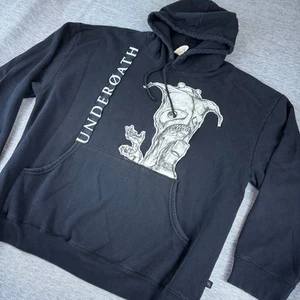 Vintage Y2K selten Underoath Band Patch Hoodie Pullover bestickt Grafik schwarz Herren - Bild 1 von 5