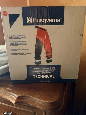 Husqvarna Technical Chain Saw Chaps 5 Layer 36-38 New Open Box Free Shipping USA - Image 1 of 3
