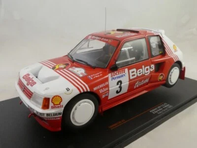 IXO Peugeot 205 T16 BELGA #3 Darniche Rally Ypres 1985 1/18 18RMC135.22 - Immagine 1 di 3