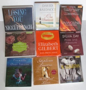 Lot, 9 CD Audiobooks Romance NEW Anne Stuart, Nicci French Lorelei James Laurens - Picture 1 of 1