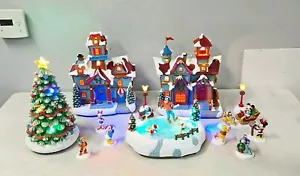 NOB! Disney Holiday Village with Light & Music 13-Piece Set No Assembly 1784962 - Picture 1 of 4