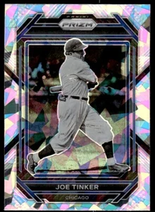 2023 Panini Prizm CRACKED ICE SILVER Joe Tinker Chicago Cubs #187 - Picture 1 of 2