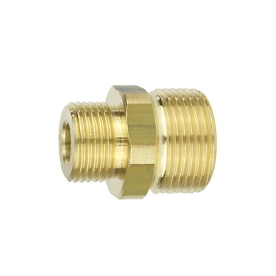 Adapter M22x1.5 AG x 3/8" AG for Pressure Washer Lance Hose Gun - Image 1 of 4