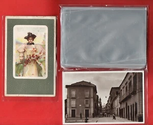 100 BUSTINE BUSTE PER CARTOLINE FP- SANTINI ECC.- PLASTICA MORBIDA-9,4 x 14,4 cm - Afbeelding 1 van 2