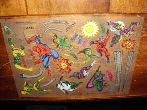 VINTAGE SPIDER-MAN PRESTO MAGIX RUB ONS 7'X9" MARVEL RARE AVENGERS LOSE M 1978 - Bild 1 von 24