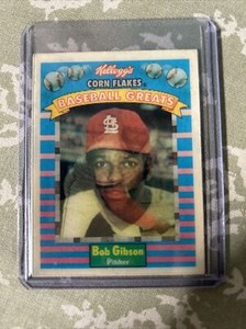 1991 Kelloggs Corn Flakes Bob Gibson MLB Card #5 of 15 3-D Baseball Greats!