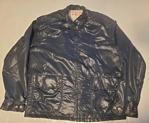 VTG 1950's McGreggor Men's 100% Nylon Jacket navy blue USA Size 44 Read - Picture 1 of 9
