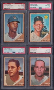 PSA 8 1962 Topps #485 Pedro Ramos Cleveland Indians ONLY READ