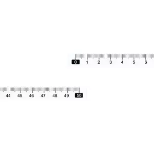 10Pcs Adhesive Tape Measure 50cm Left to Right Sticky Workbench Ruler (White) - Picture 1 of 5
