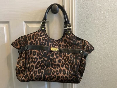 Jessica Simpson Leopard Luggage tote great for travel or everyday Great Cond - Image 1 of 4