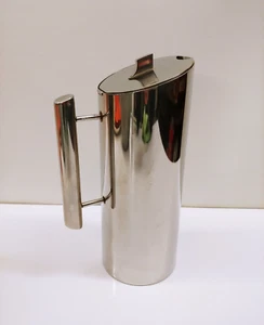 Brocca acqua vintage MCM acciaio inox 18-8 cromo di EPON metà secolo moderna - Foto 1 di 10