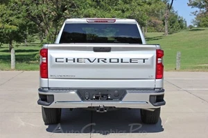 2019-2025 Chevy Silverado Tailgate Insert Name Letters Decals 3M Vinyl Graphics - Picture 1 of 6