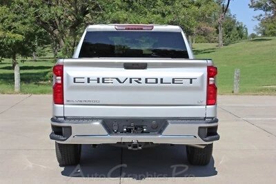 2019-2025 Chevy Silverado Tailgate Insert Name Letters Decals 3M Vinyl Graphics - Image 1 of 4
