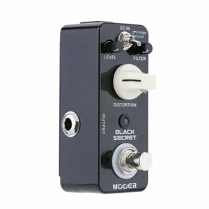 Black Secret Micro Mini Distortion Electric Guitar Effect Pedal True Bypass - Picture 1 of 7