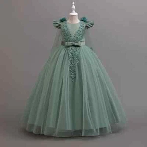 Teen Long Dress Children Prom Gown Girl Party Dress Elegant Evening Clothes - Picture 1 of 25