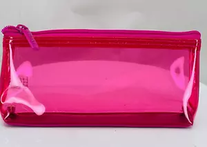 Clinique pink PVC transparent pouch - (NEW) - Picture 1 of 4