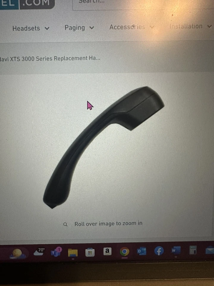 Vodavi XTS 3000 Series Replacement Handset Brand New Charcoal 30xx-71 - Image 1 of 1