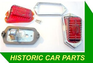 2 x STOP/TAIL LIGHTS for Triumph TR2 1950-54 to TS1306 replace Lucas L471