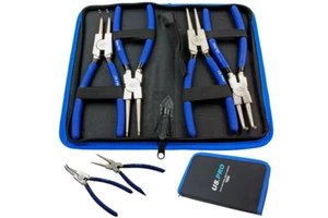Set pinze ad anello a scatto US Pro 4 pz 9"" 225 mm pinze ad anello interne esterne Ni-FE - Foto 1 di 4