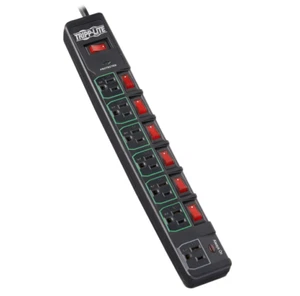 Tripp Lite 7 Outlet (6 Individually Controlled) Surge Protector Power Strip, 6ft - Picture 1 of 3