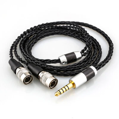 PREFFAIR Silver Plated Upgrade Headphone cable for Dan Clark Audio Mr Speaker Ether Alpha