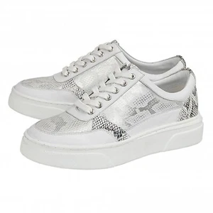 Lotus Stressless Leather Venice Lace-Up Trainers Soft + Comfortable Size 7 White - Picture 1 of 5
